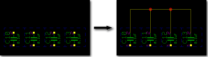 BAE Version 6.2: Schaltplaneditor - Verbindungsmustergenerierung