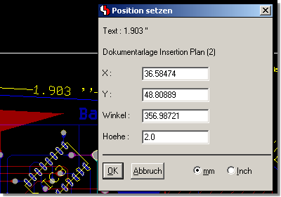 BAE Version 6.4: Direkteditierung von Koordinaten Winkel und Größem über Hotkey