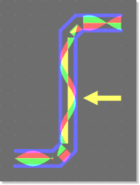 BAE Version 7.0: Layout Editor - Signal Phase Shift Display