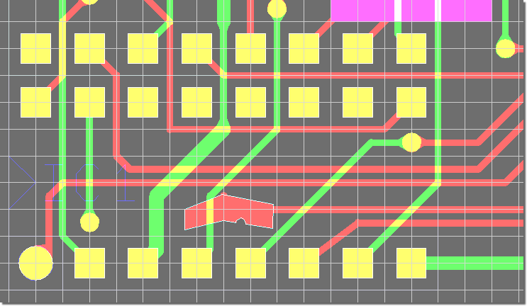 BAE Version 7.2: Layout Editor: Display Grid Lines