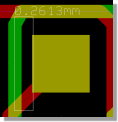 BAE Version 7.4: Layout Editor: DRC Error Marker with Error Distance Display