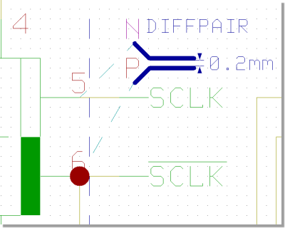 BAE Version 7.4: Schematic Editor: Differential Pair Marker