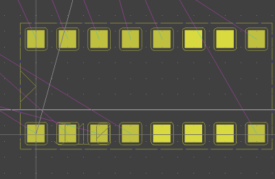 BAE Version 8.0: Layout Editor: Filled Part Pad Display During Part Placement Operations